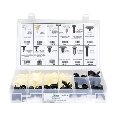 Auveco PLSTC CHRISTMAS TREE/SCR NAIL ASST AV6883